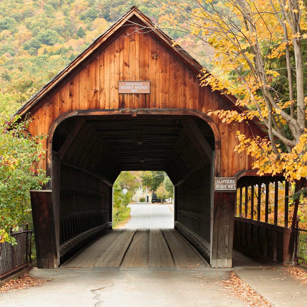 covered bridge in vermont